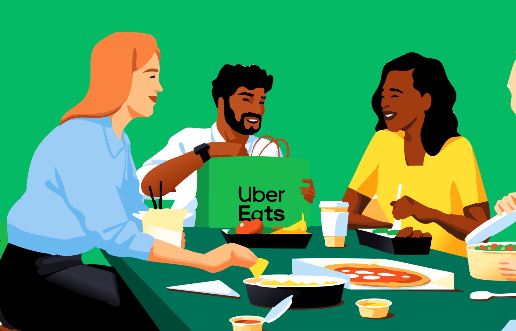 Experiencia compartida con Uber Eats